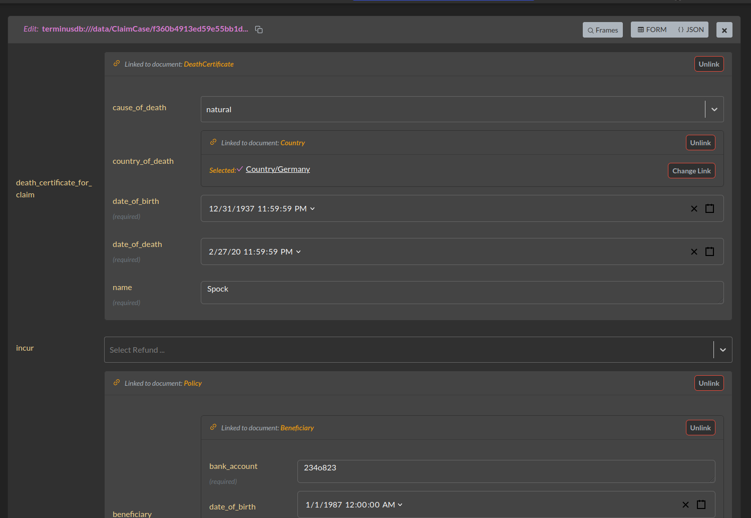 Image of Claim Case