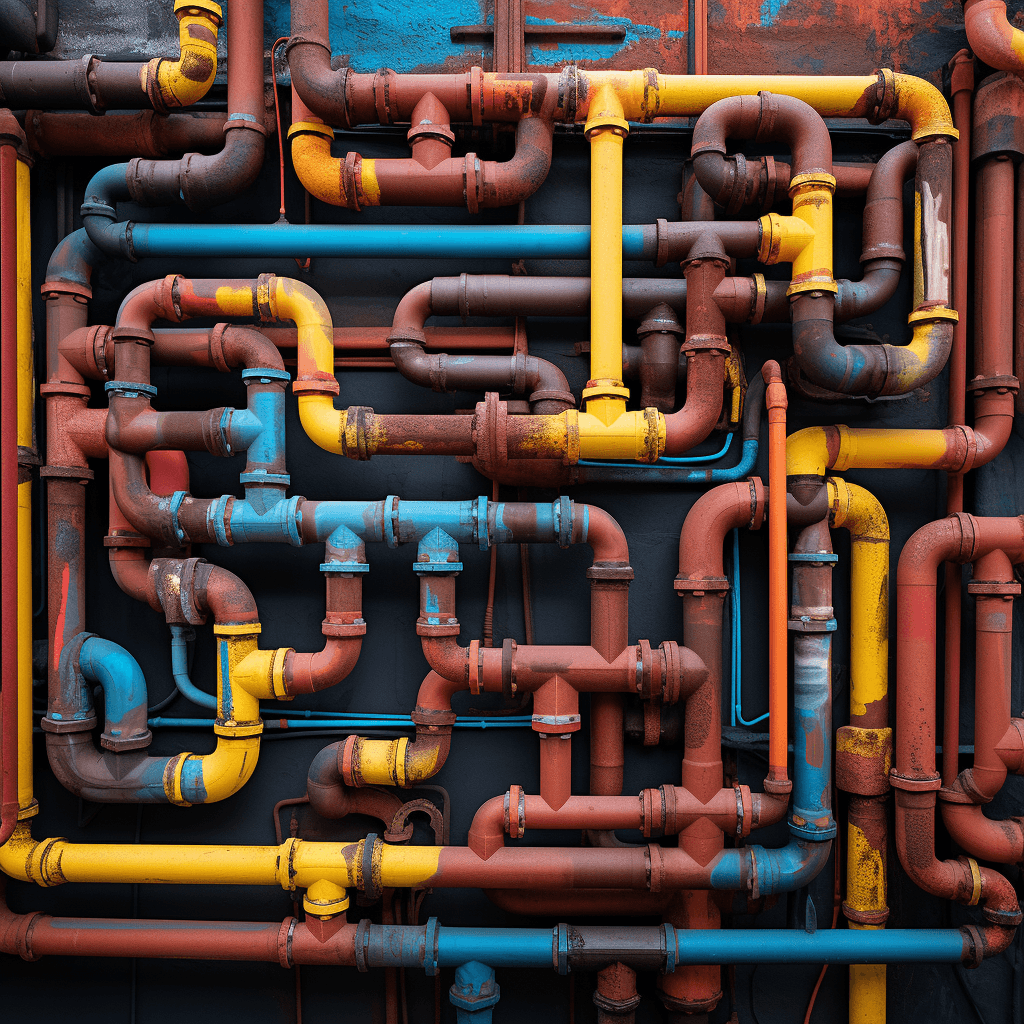 Colouring the Rusty Pipes