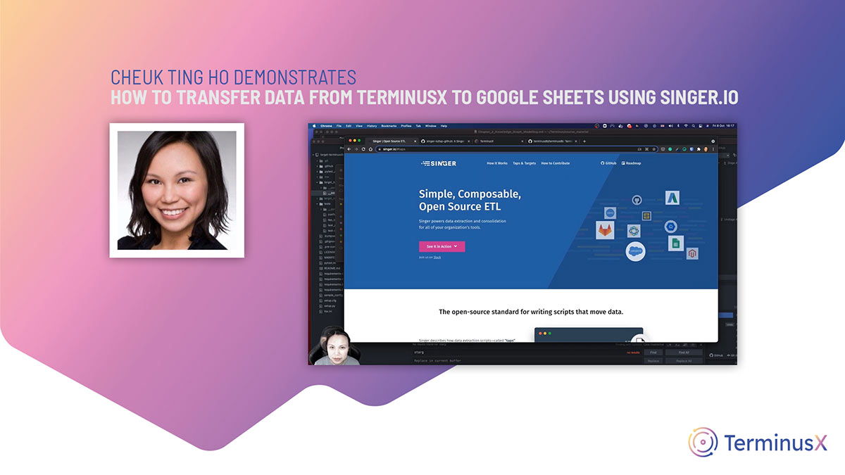 transferring data to google sheets with Singer.io from TerminusX